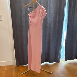 Zara Soft Pink One-Shoulder Dress